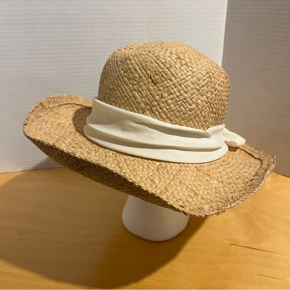 Foldable Travel Bow Ribbon Panama Hat Beach Straw Hats Sun Hat Women's Cap